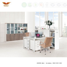 Elegant White Office Computer Desk Cubicles Modular Workstation (H20-02)